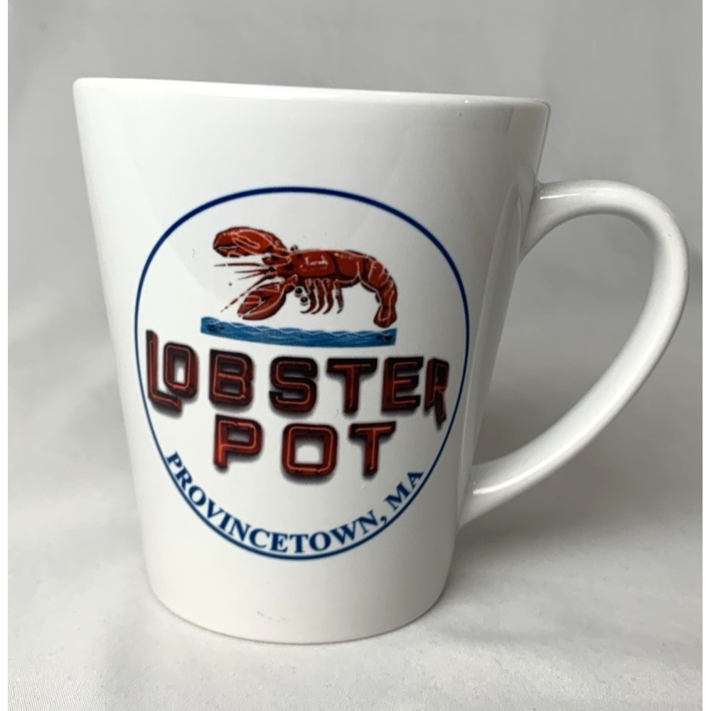 Lobster Pot Mug Ceramic Restaurant Provincetown, MA Cape Cod Souvenir Summer